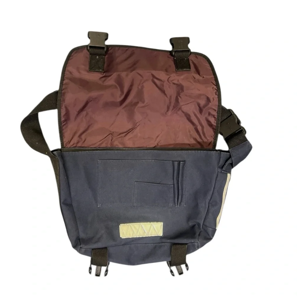 🎒 adidas Vintage Messenger Bag Navy Blue Crossbody School Trav‎